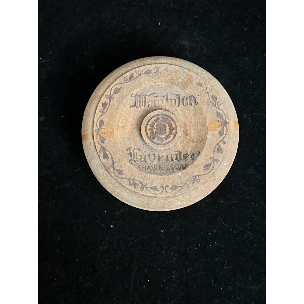 Vintage Wrisley's Wembdon Lavender Shaving Soap Wooden Container